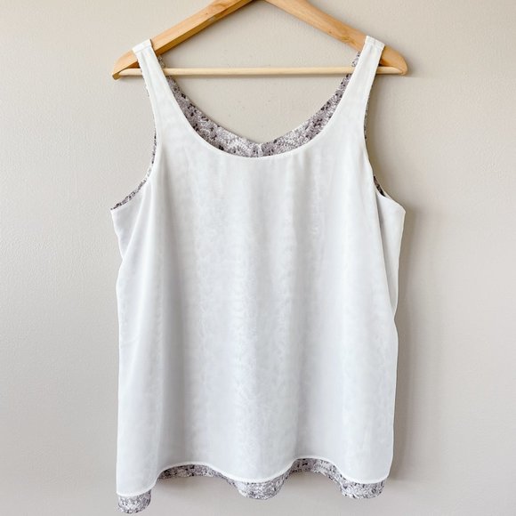 Reitmans tank top reversible snake print top large women's shirt - Picture 6 of 16